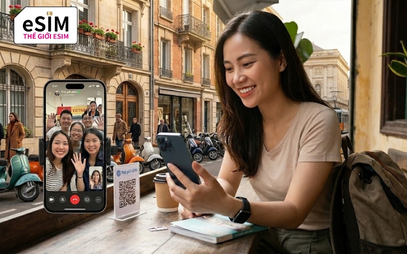 eSIM Data giúp kết nối mạng tốc độ cao, tiết kiệm chi phí và giữ liên lạc linh hoạt.